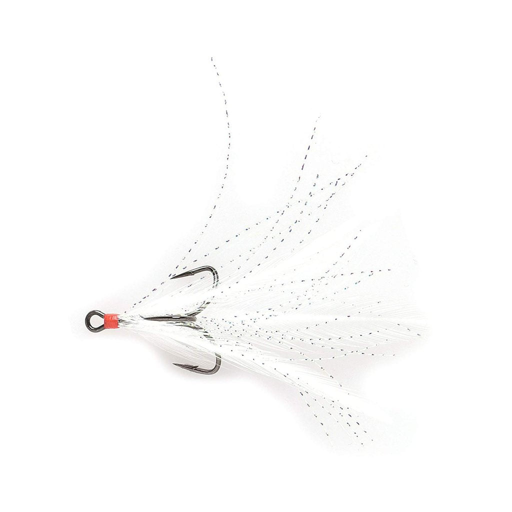 ANZUELO MUSTAD TRIPLE CON PLUMA 233BLNW 2PZS