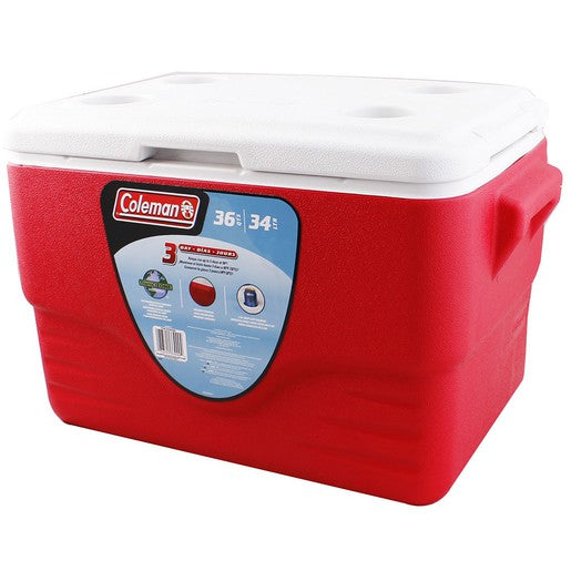 HIELERA COLEMAN 36 QT ROJA EXCURSION