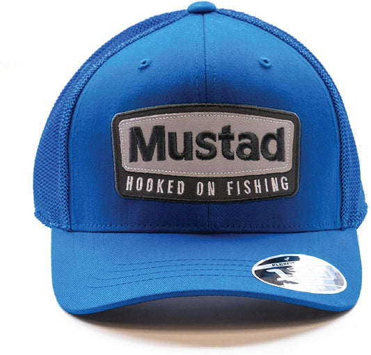 GORRA MUSTAD AZUL MALLA AZUL LOGO GRIS MOD. MCAP08-BU-LXL-1