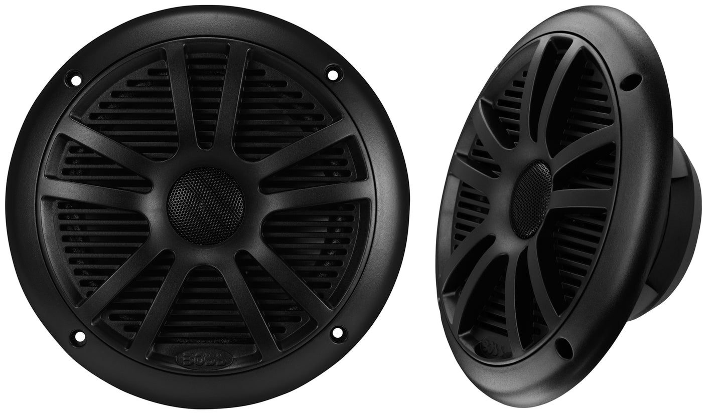 BOCINAS Y ESTEREO MARINO BOSS IPX6 BOCINAS 6.5" 180 WATT COLOR NEGRO MOD. MCKGB350B.6